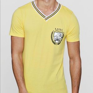 MAN Collegiate T-Shirt With Sports Rib